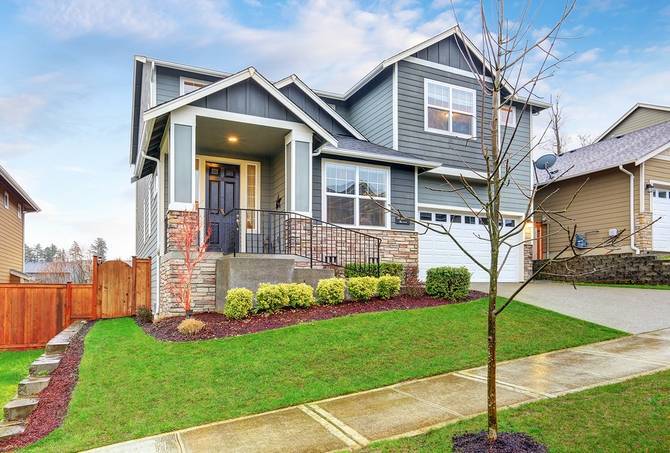 Exterior Gray House Project